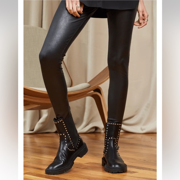 Lysse Pants - Lysse Matilda Foil Legging Black Womens Medium